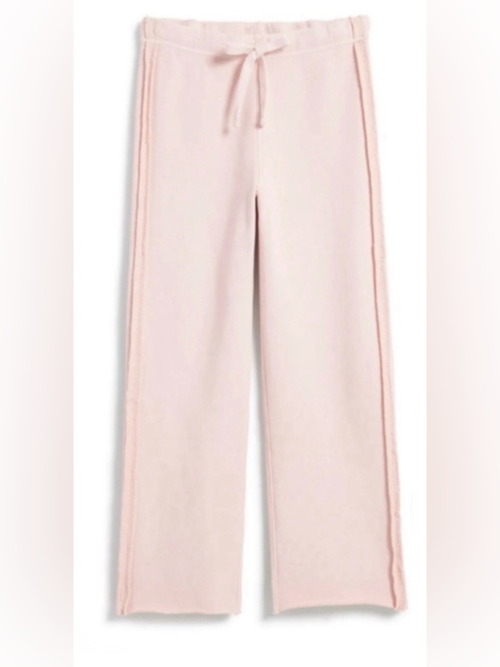 NWT Frank and Eileen M Bella raw seam and hem track pants in vintage rose